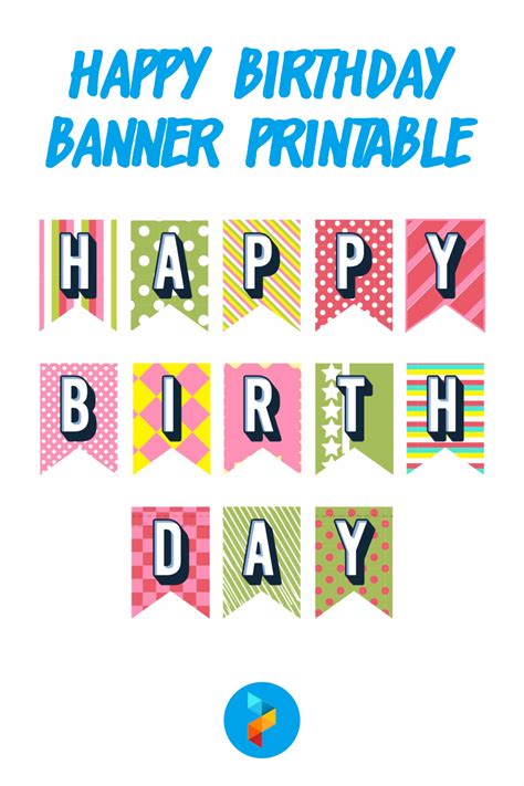 Printable Happy Birthday Banners